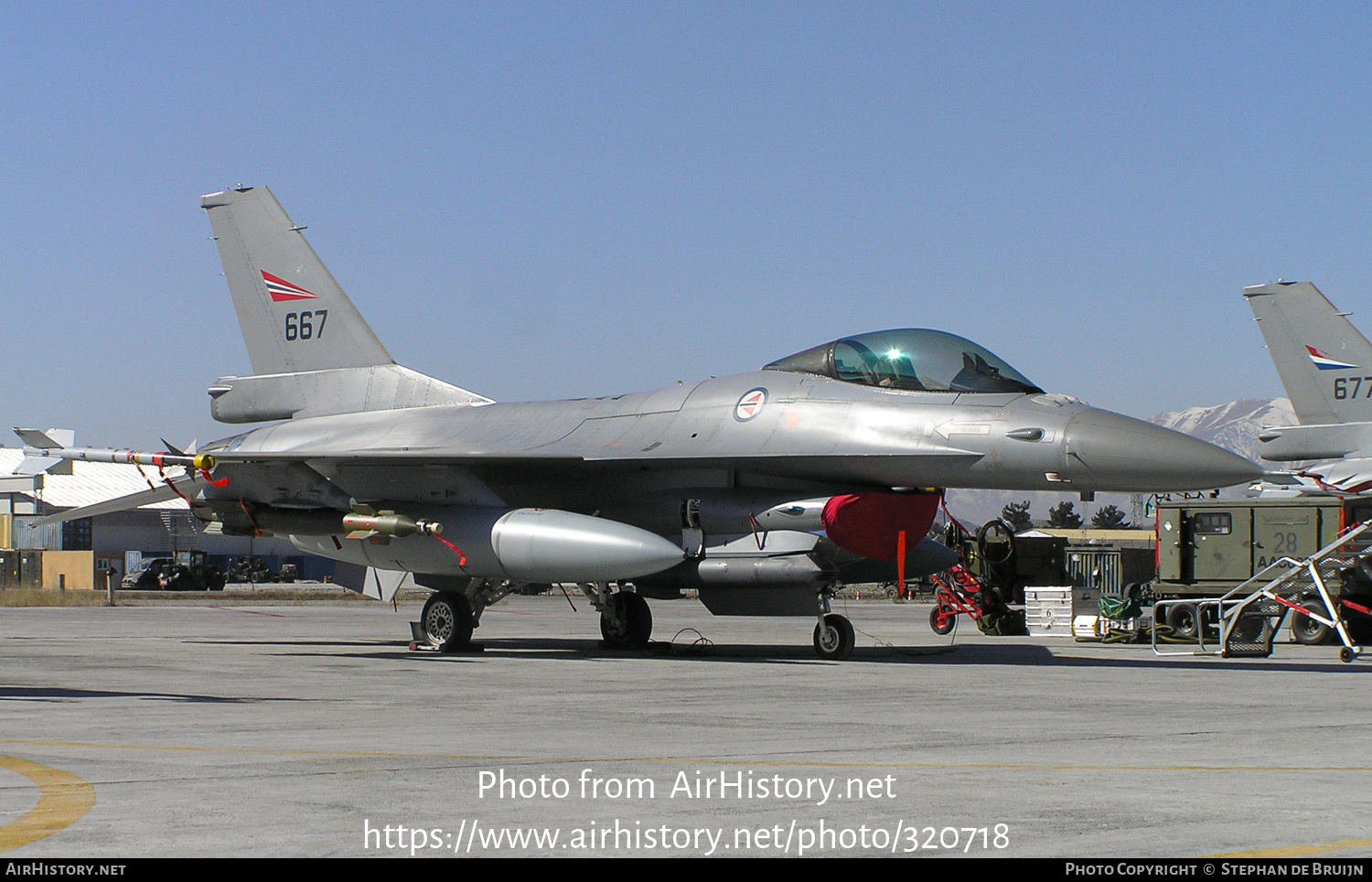 Aircraft Photo of 667 | General Dynamics F-16AM Fighting Falcon | Norway - Air Force | AirHistory.net #320718