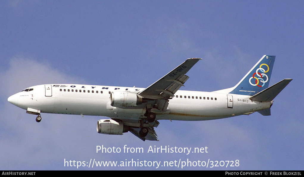 Aircraft Photo of SX-BKD | Boeing 737-484 | Olympic | AirHistory.net #320728