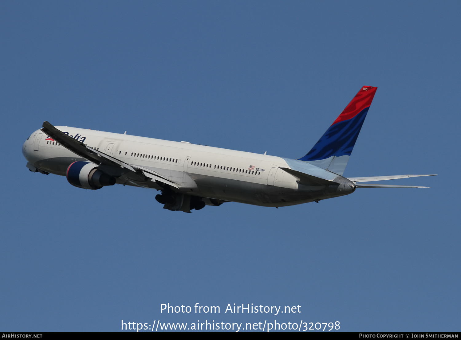 Aircraft Photo of N829MH | Boeing 767-432/ER | Delta Air Lines | AirHistory.net #320798