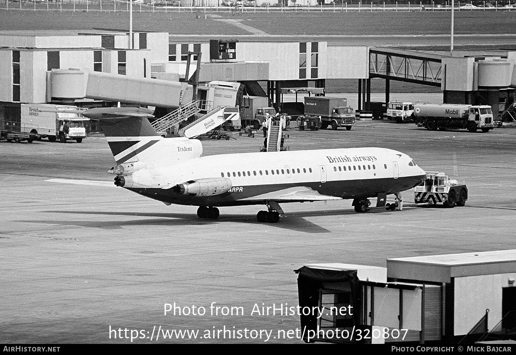 Aircraft Photo of G-ARPR | Hawker Siddeley HS-121 Trident 1C | British Airways | AirHistory.net #320807