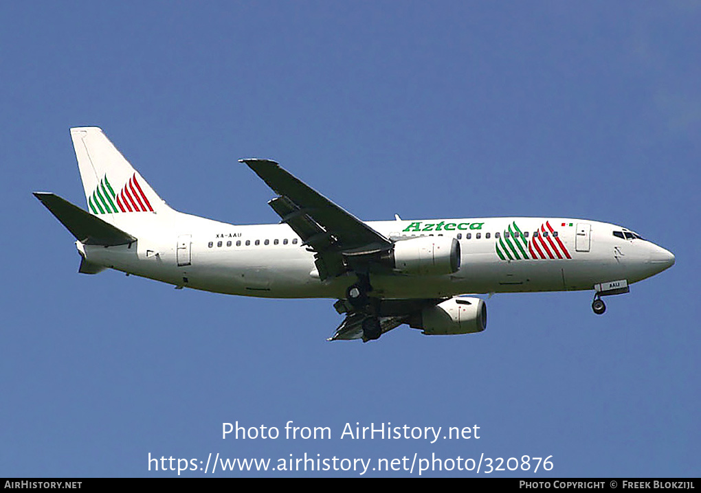 Aircraft Photo of XA-AAU | Boeing 737-3K9 | Líneas Aéreas Azteca | AirHistory.net #320876