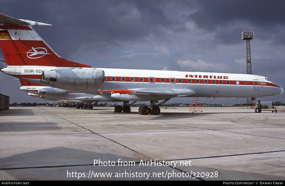 Aircraft Photo of DDR-SDH | Tupolev Tu-134AK | Interflug | AirHistory.net #320928