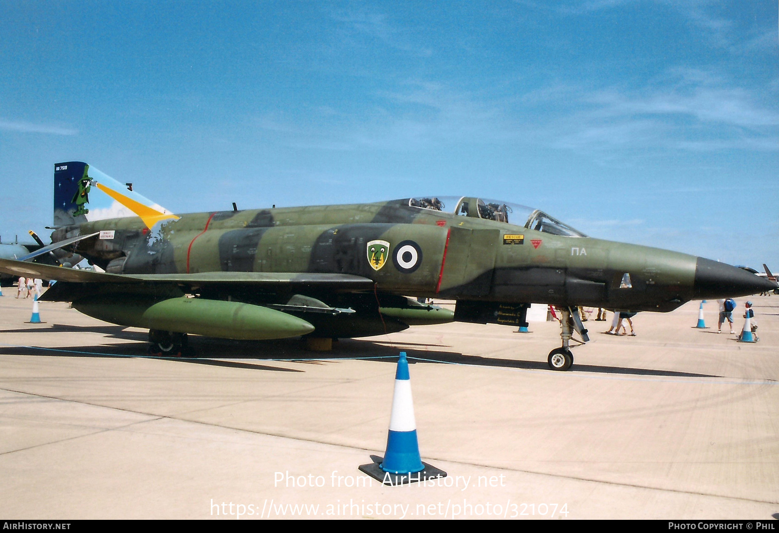 Aircraft Photo of 7519 / 69-7519 | McDonnell Douglas RF-4E Phantom II | Greece - Air Force | AirHistory.net #321074