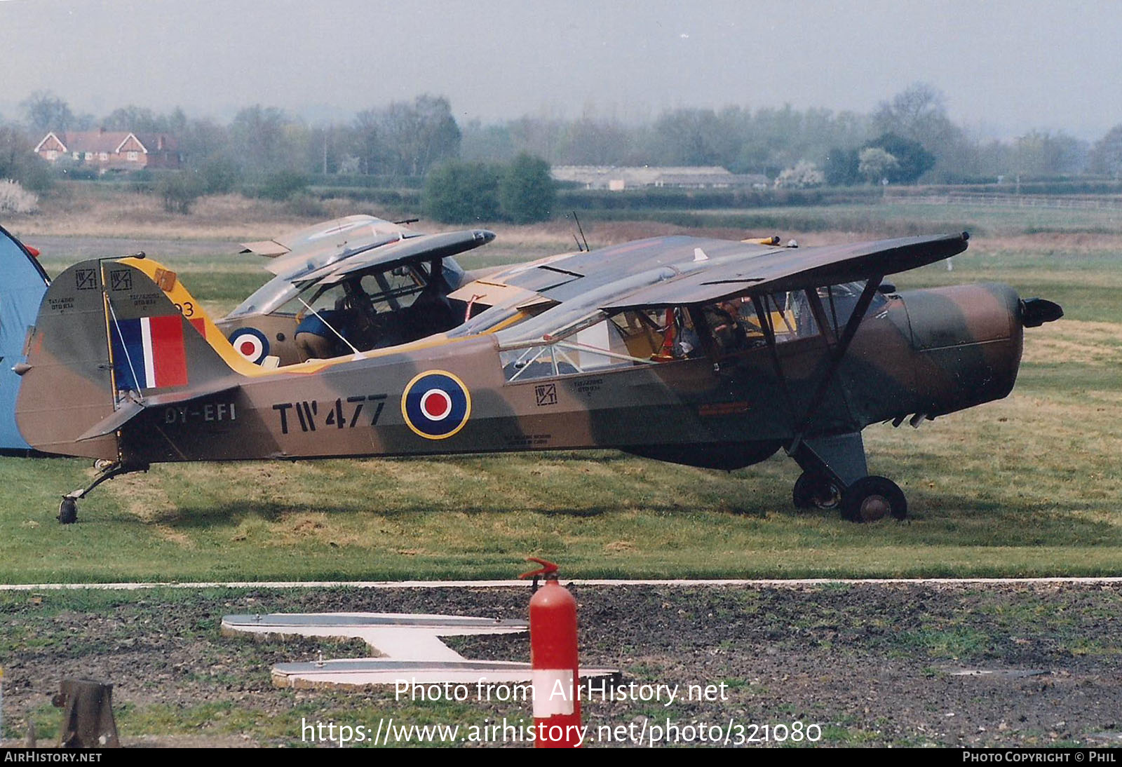 Aircraft Photo of OY-EFI / TW477 | Taylorcraft J Auster Mk5 | UK - Air Force | AirHistory.net #321080