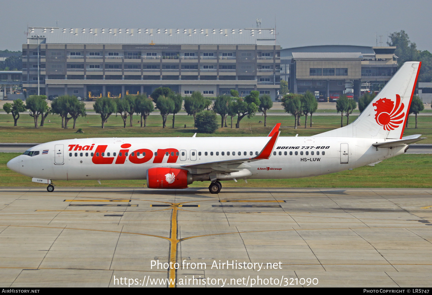 Aircraft Photo of HS-LUW | Boeing 737-8GP | Thai Lion Air | AirHistory.net #321090