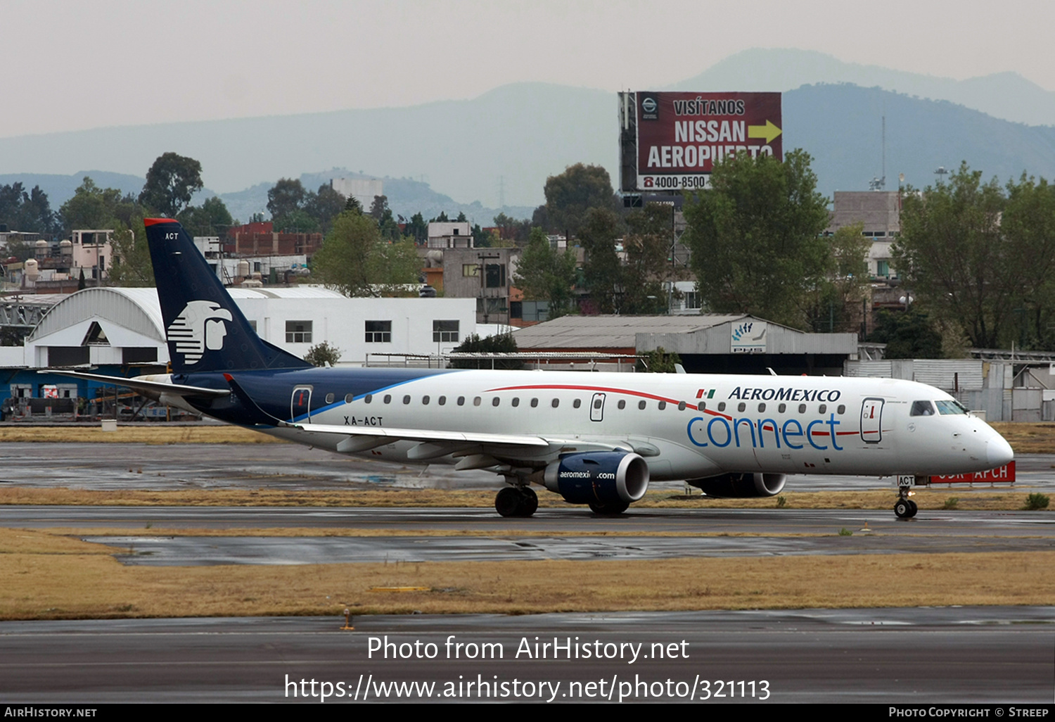 Aircraft Photo of XA-ACT | Embraer 190LR (ERJ-190-100LR) | AeroMéxico Connect | AirHistory.net #321113