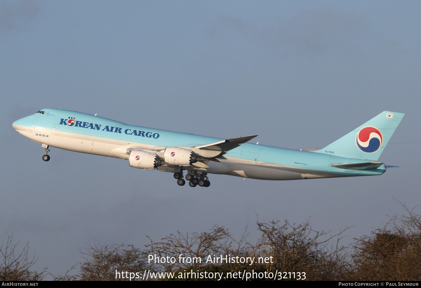 Aircraft Photo of HL7609 | Boeing 747-8HTF/SCD | Korean Air Cargo | AirHistory.net #321133