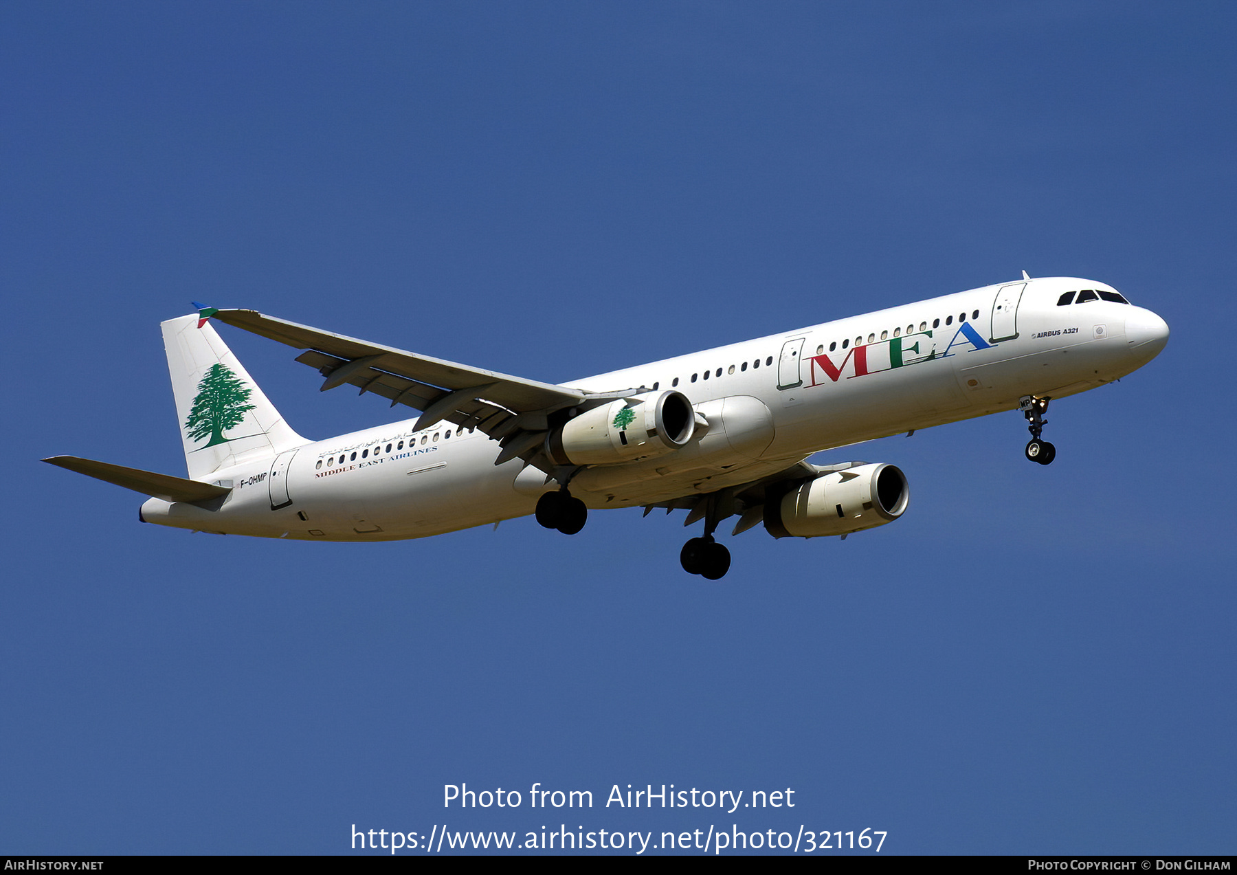 Aircraft Photo of F-OHMP | Airbus A321-231 | MEA - Middle East Airlines | AirHistory.net #321167