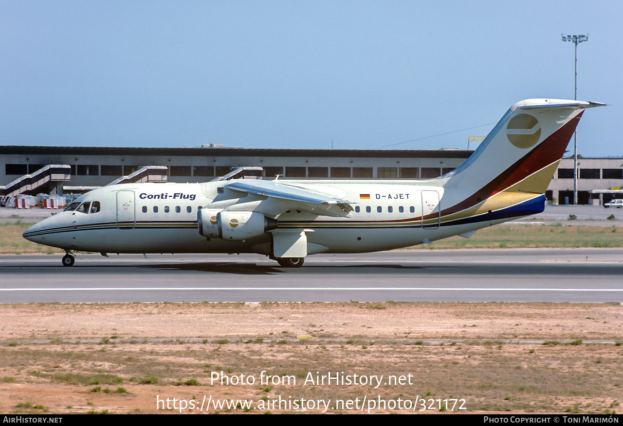 Aircraft Photo of D-AJET | British Aerospace BAe-146-200 | Conti-Flug | AirHistory.net #321172