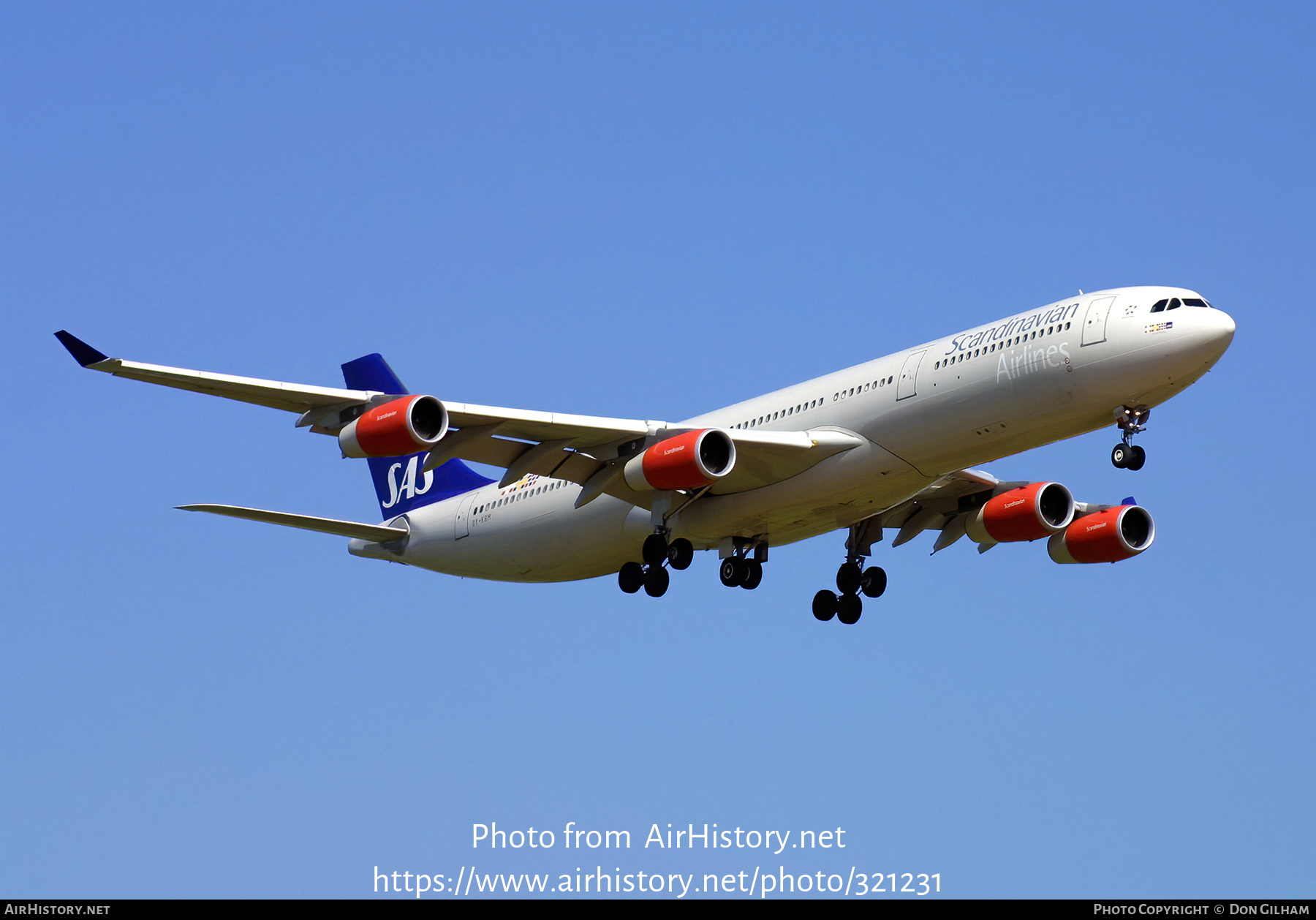 Aircraft Photo of OY-KBM | Airbus A340-313X | Scandinavian Airlines - SAS | AirHistory.net #321231