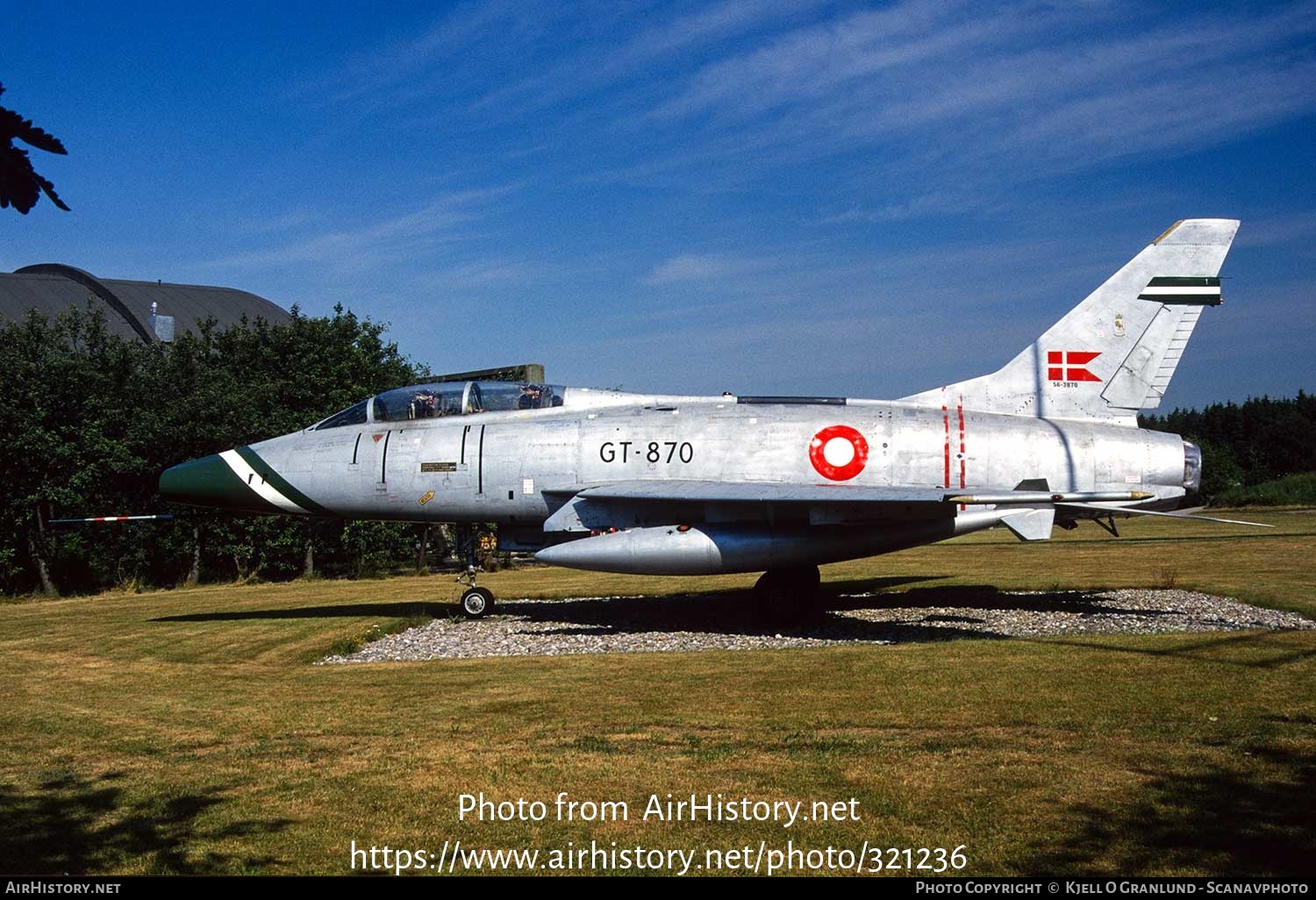 Aircraft Photo of GT-870 / 56-3870 | North American TF-100F Super Sabre | Denmark - Air Force | AirHistory.net #321236