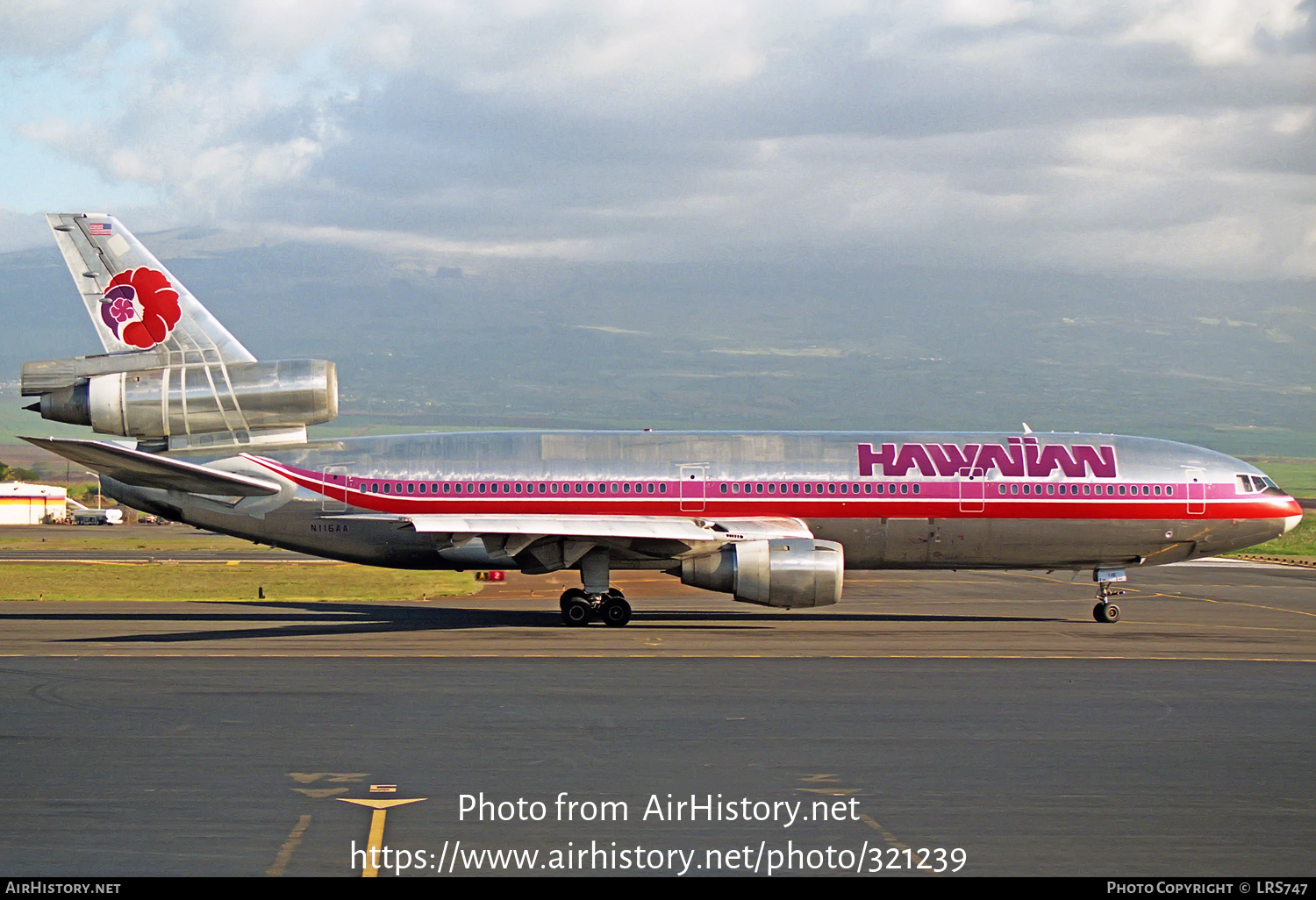Aircraft Photo of N116AA | McDonnell Douglas DC-10-10 | Hawaiian Airlines | AirHistory.net #321239