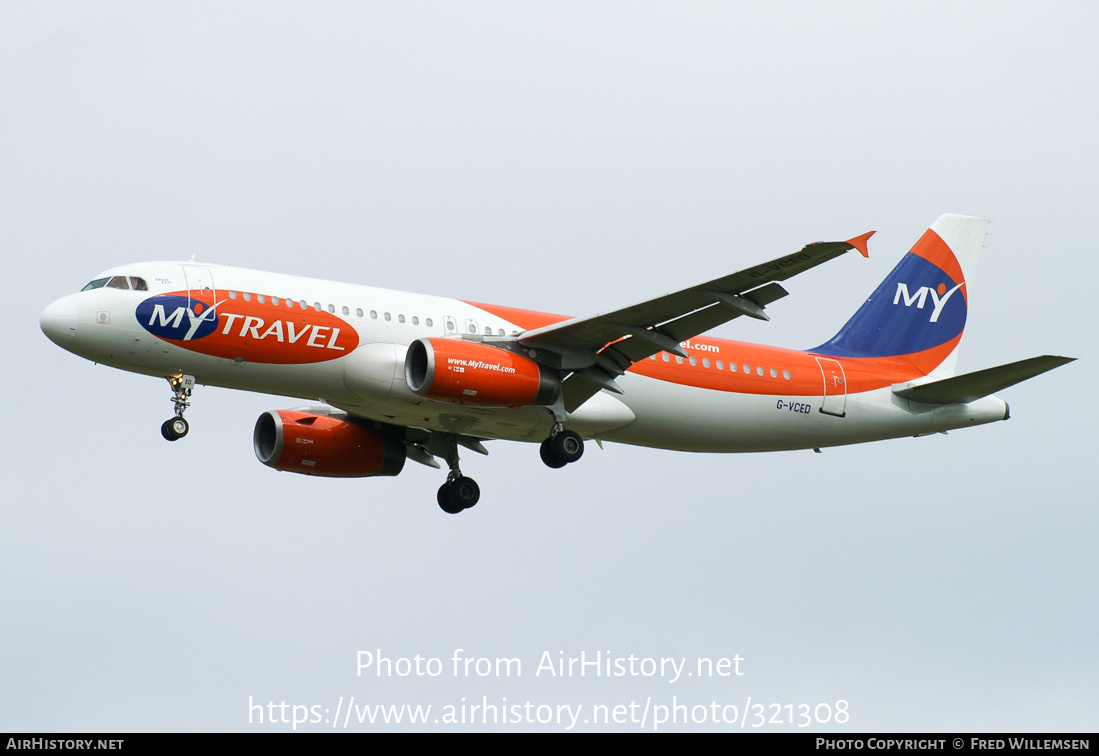 Aircraft Photo of G-VCED | Airbus A320-231 | MyTravel Airways | AirHistory.net #321308