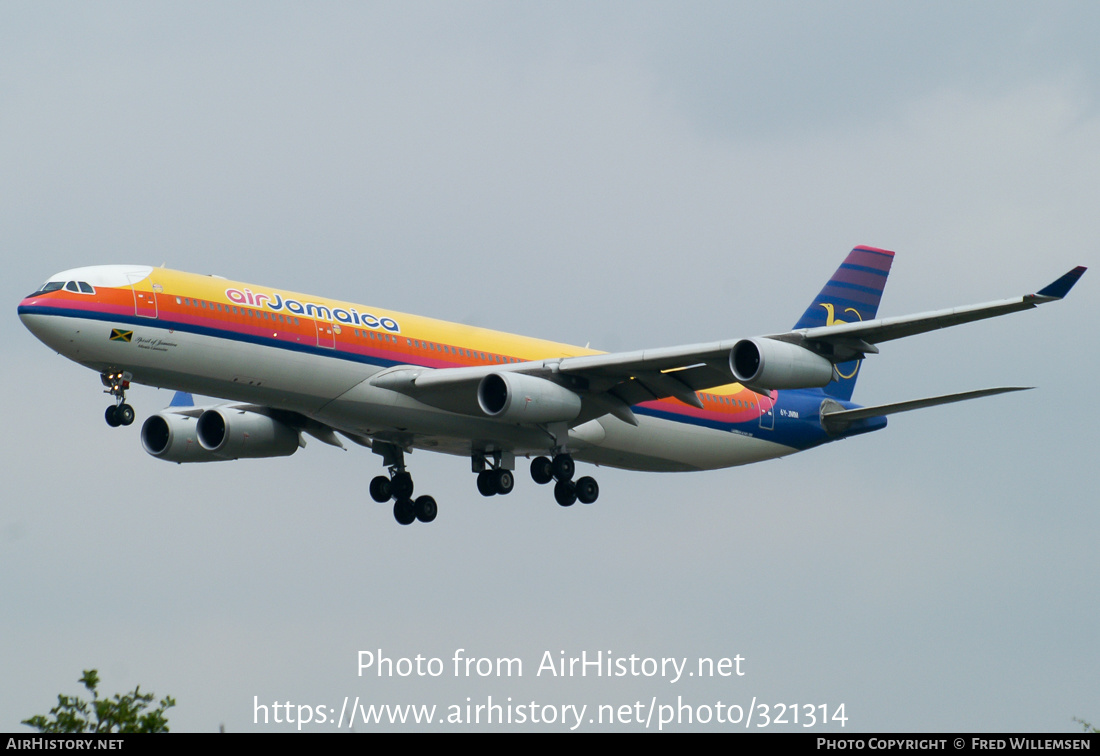 Aircraft Photo of 6Y-JMM | Airbus A340-313X | Air Jamaica | AirHistory.net #321314