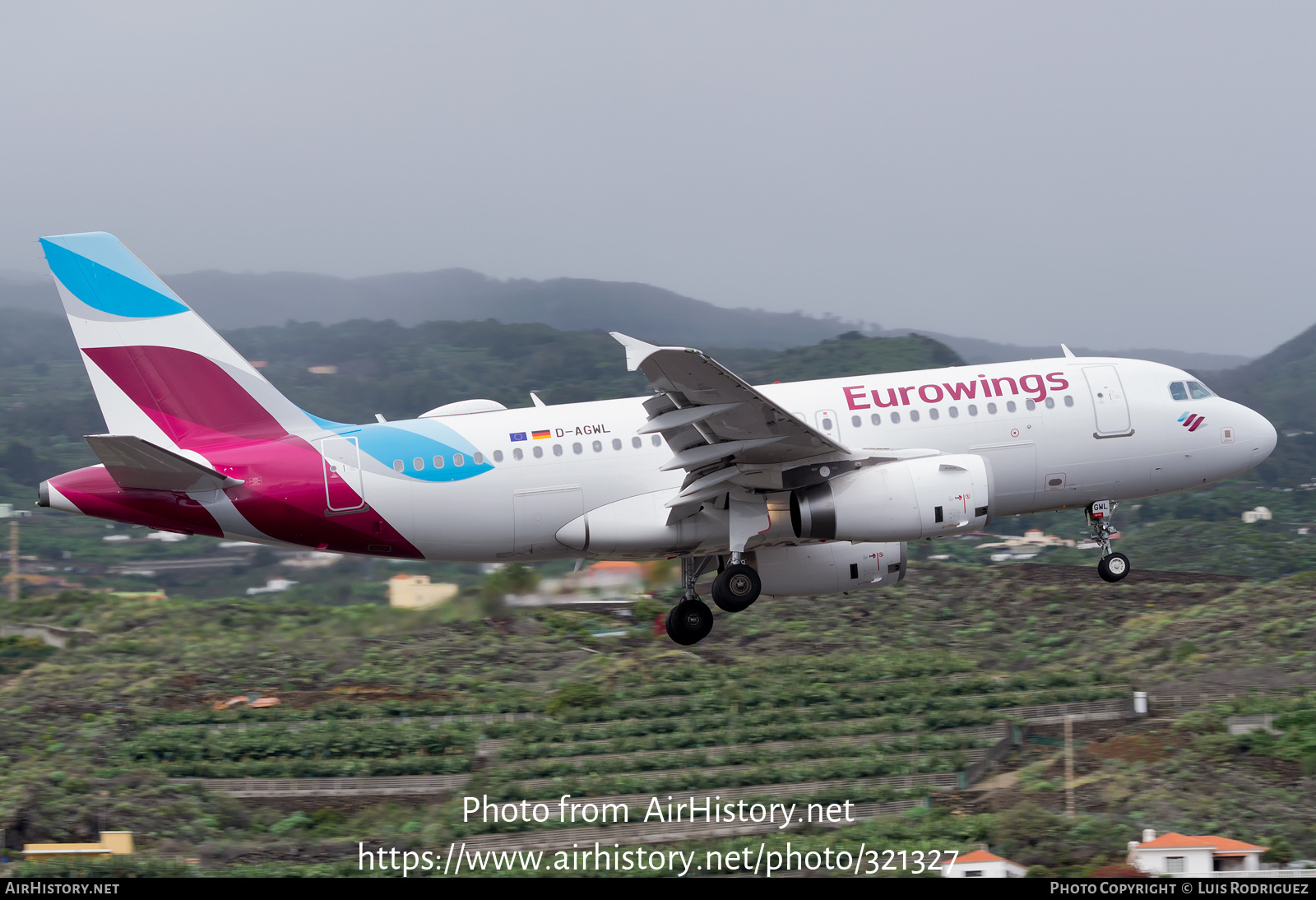 Aircraft Photo of D-AGWL | Airbus A319-132 | Eurowings | AirHistory.net #321327