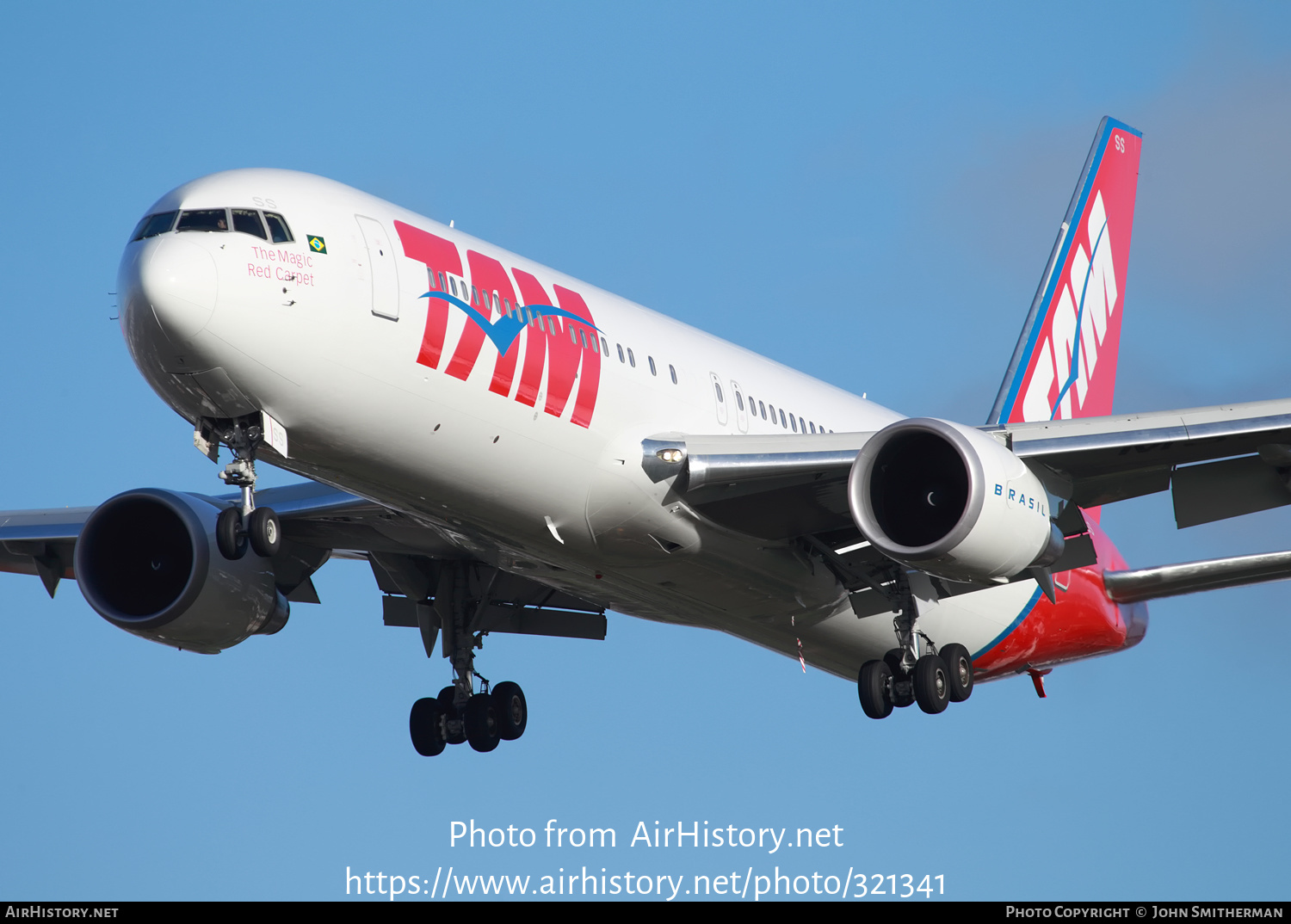 Aircraft Photo of PT-MSS | Boeing 767-316/ER | TAM Linhas Aéreas | AirHistory.net #321341