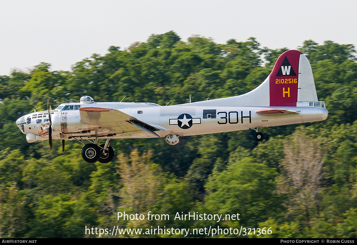 Aircraft Photo of N5017N / 2102516 | Boeing B-17G Flying Fortress | USA - Air Force | AirHistory.net #321366