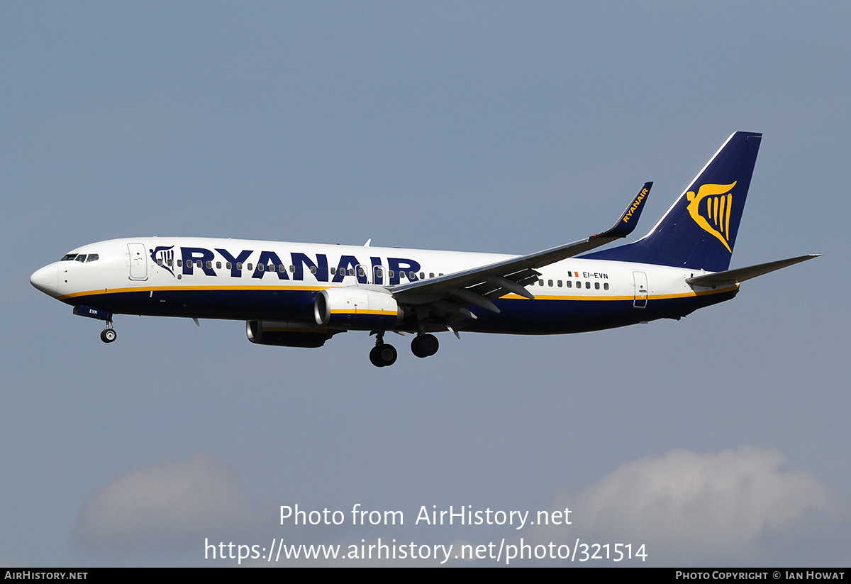 Aircraft Photo of EI-EVN | Boeing 737-8AS | Ryanair | AirHistory.net #321514