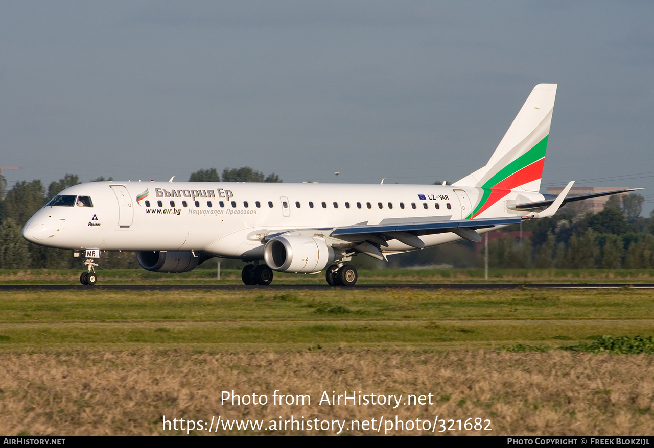 Aircraft Photo of LZ-VAR | Embraer 190STD (ERJ-190-100STD) | Bulgaria Air | AirHistory.net #321682