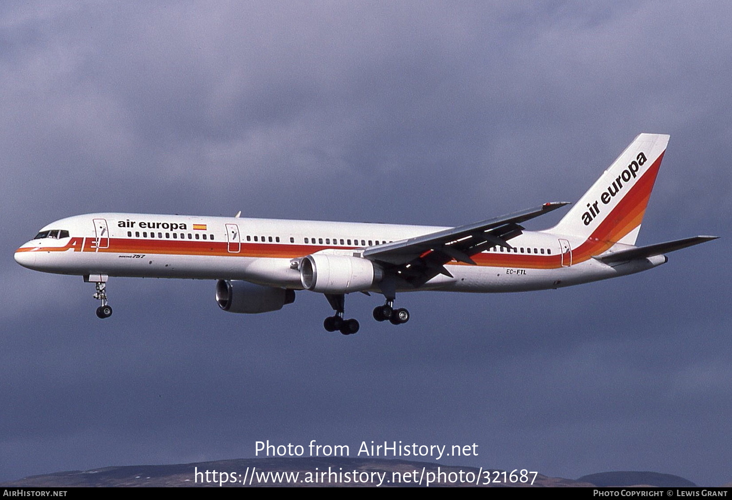 Aircraft Photo of EC-FTL | Boeing 757-236 | Air Europa | AirHistory.net #321687