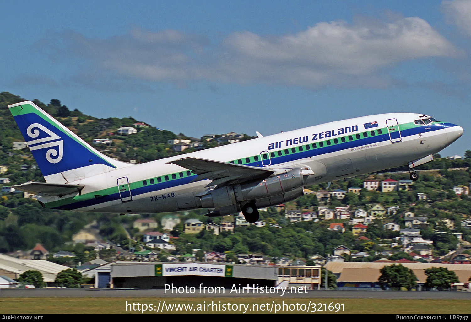 Aircraft Photo of ZK-NAB | Boeing 737-204/Adv | Air New Zealand | AirHistory.net #321691