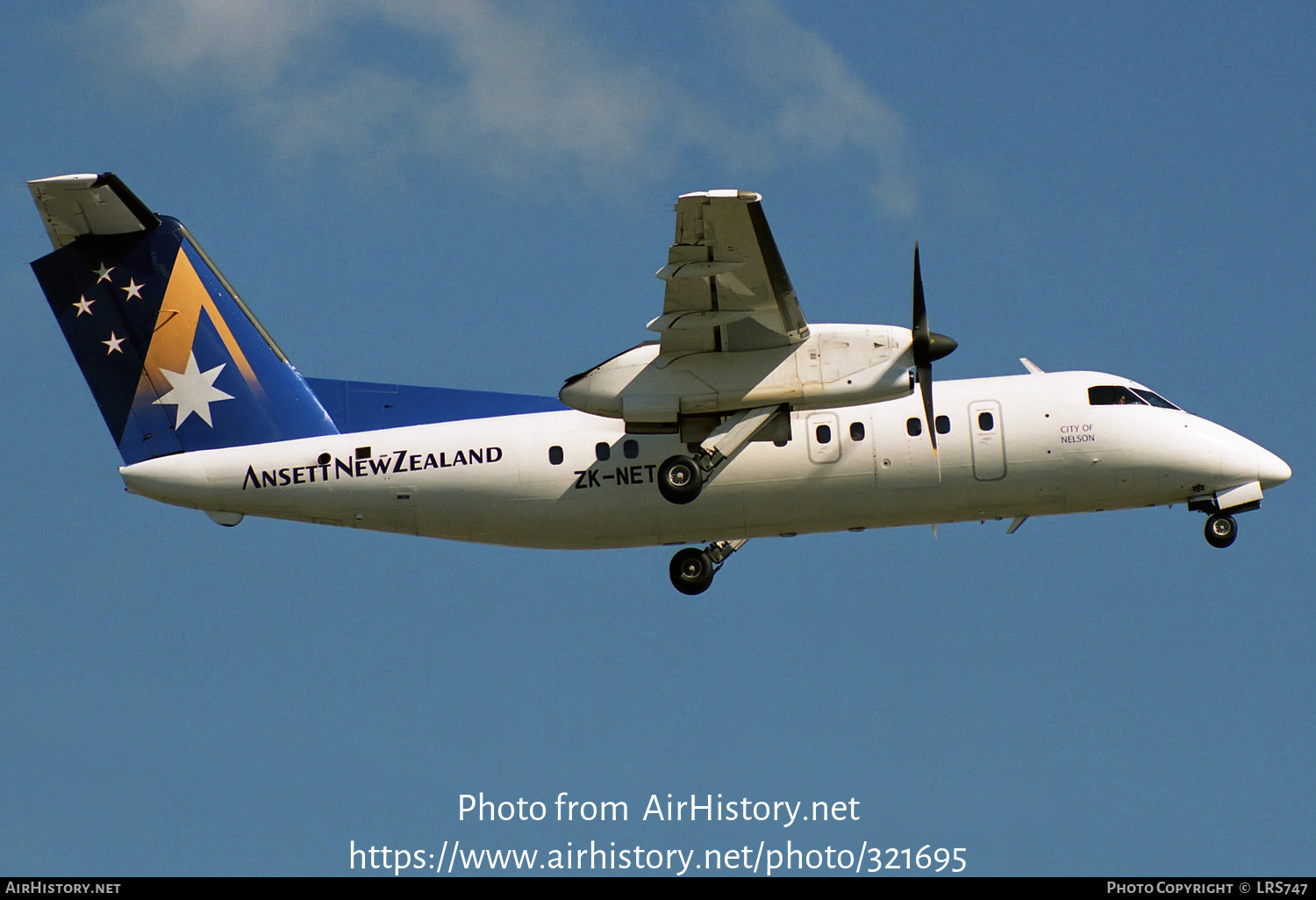 Aircraft Photo of ZK-NET | De Havilland Canada DHC-8-102 Dash 8 | Ansett New Zealand | AirHistory.net #321695