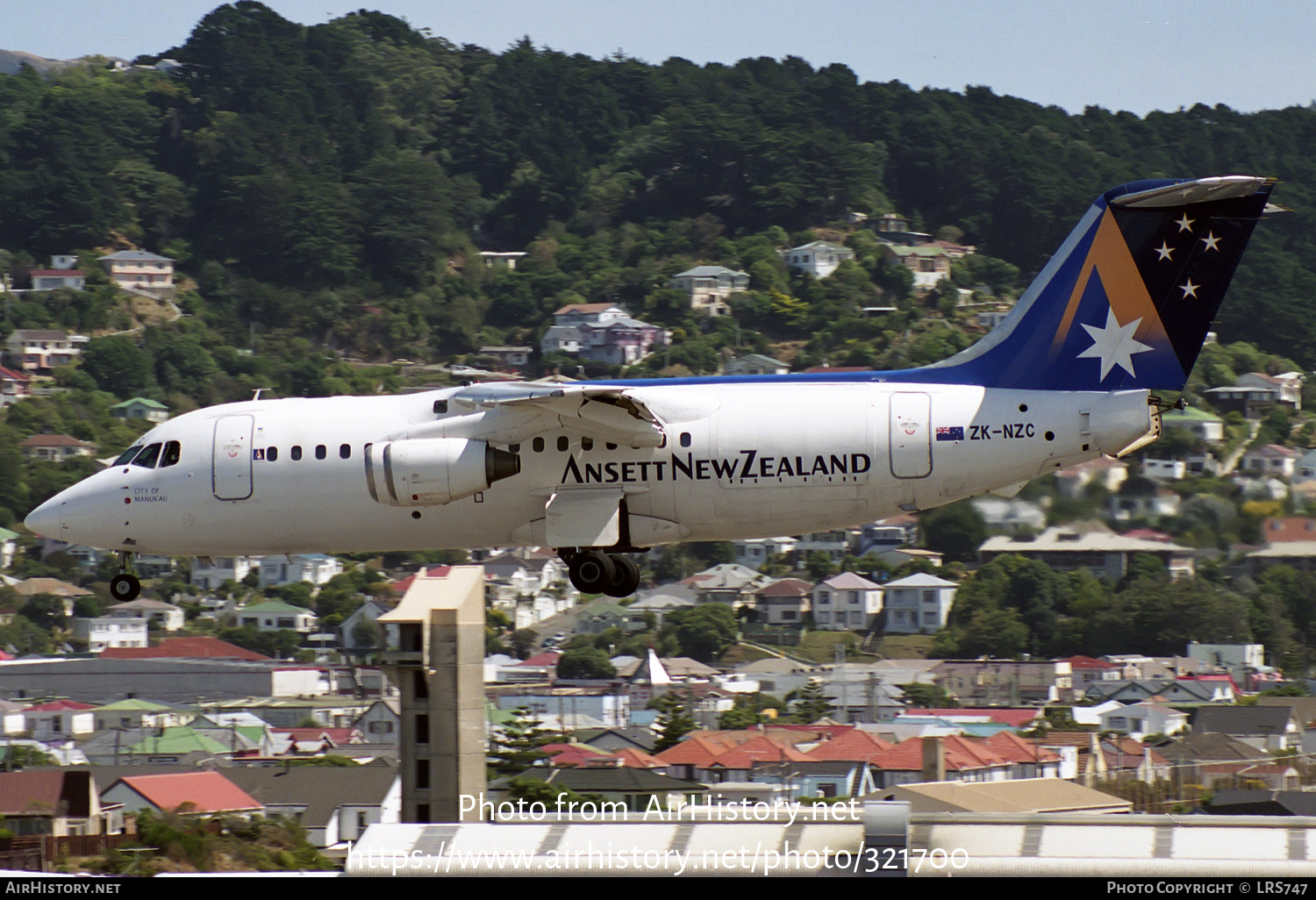 Aircraft Photo of ZK-NZC | British Aerospace BAe-146-200QC | Ansett New Zealand | AirHistory.net #321700