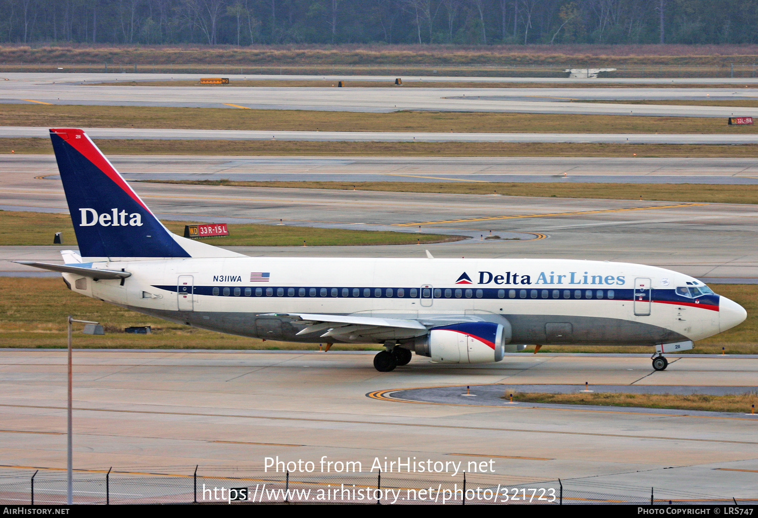 Aircraft Photo of N311WA | Boeing 737-347 | Delta Air Lines | AirHistory.net #321723