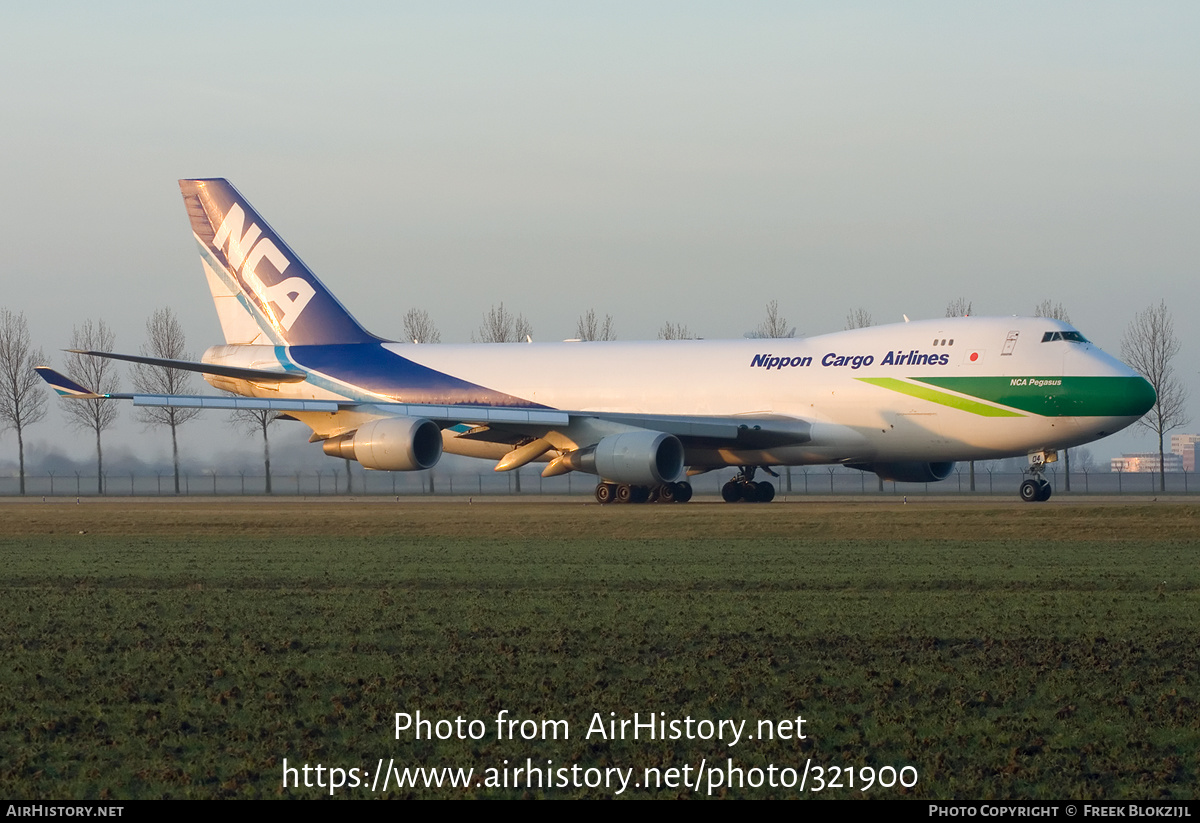 Aircraft Photo of JA04KZ | Boeing 747-4KZF/SCD | Nippon Cargo Airlines - NCA | AirHistory.net #321900