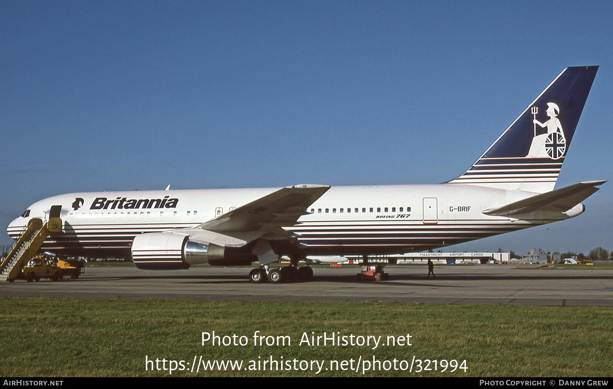 Aircraft Photo of G-BRIF | Boeing 767-204/ER | Britannia Airways | AirHistory.net #321994