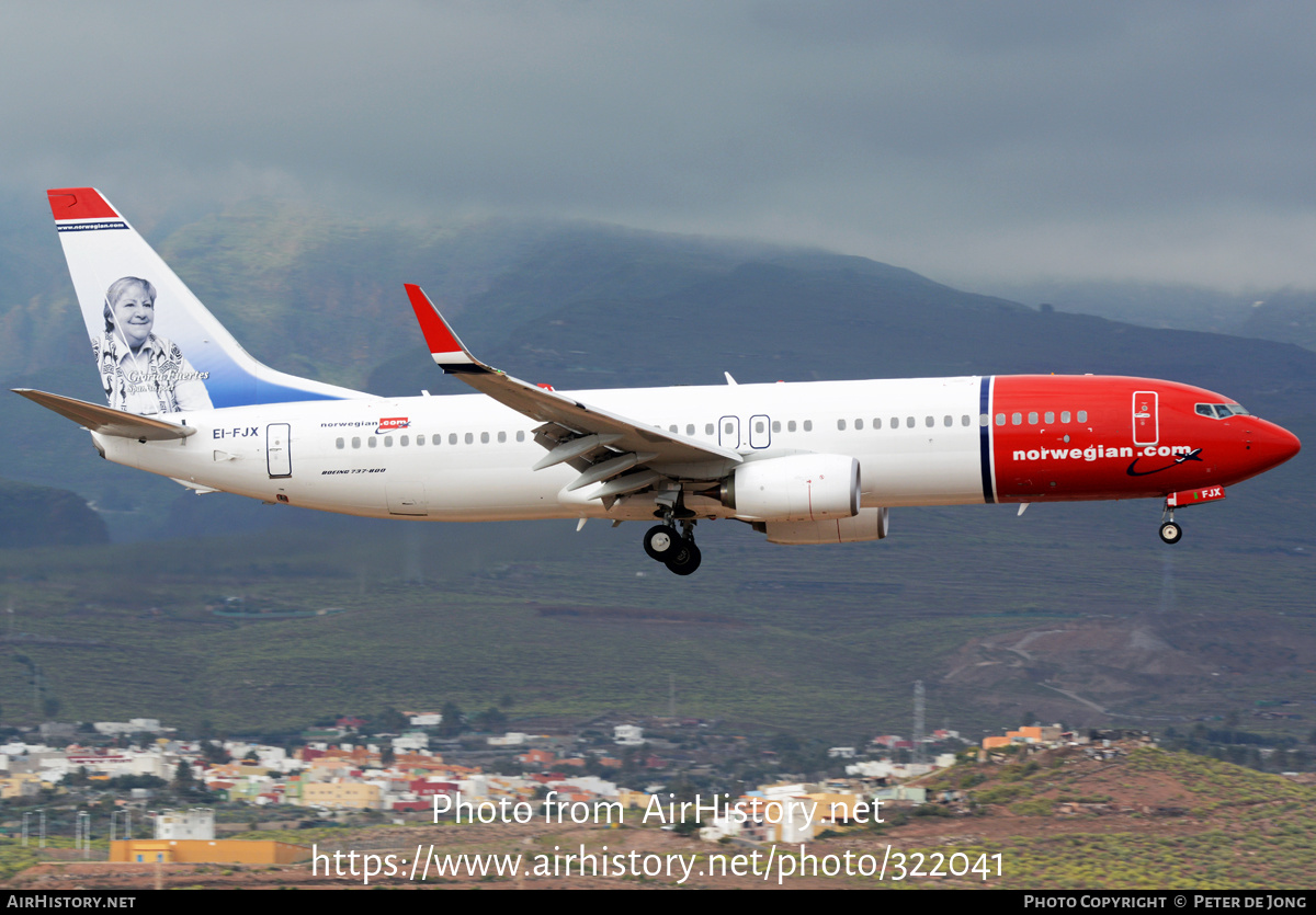 Aircraft Photo of EI-FJX | Boeing 737-800 | Norwegian | AirHistory.net #322041