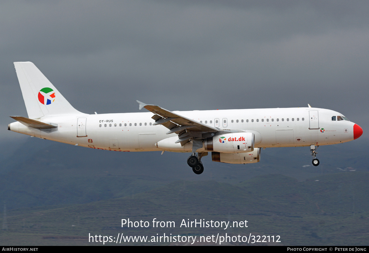 Aircraft Photo of OY-RUS | Airbus A320-231 | Danish Air Transport - DAT | AirHistory.net #322112