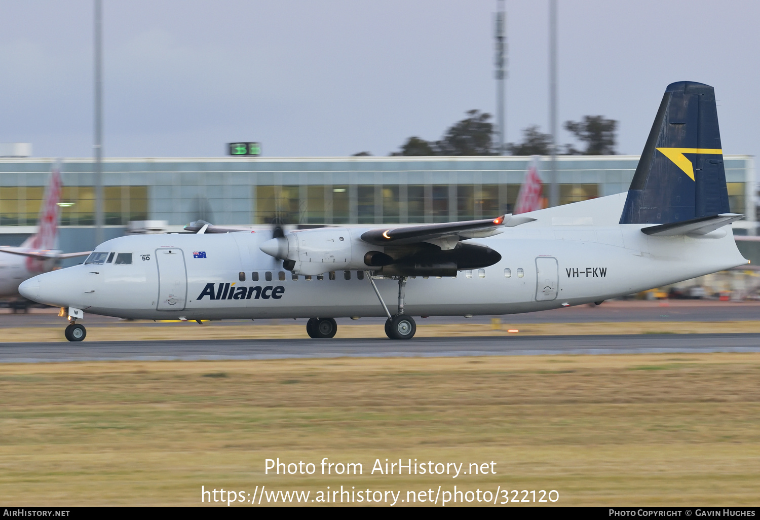 Aircraft Photo of VH-FKW | Fokker 50 | Alliance Airlines | AirHistory.net #322120