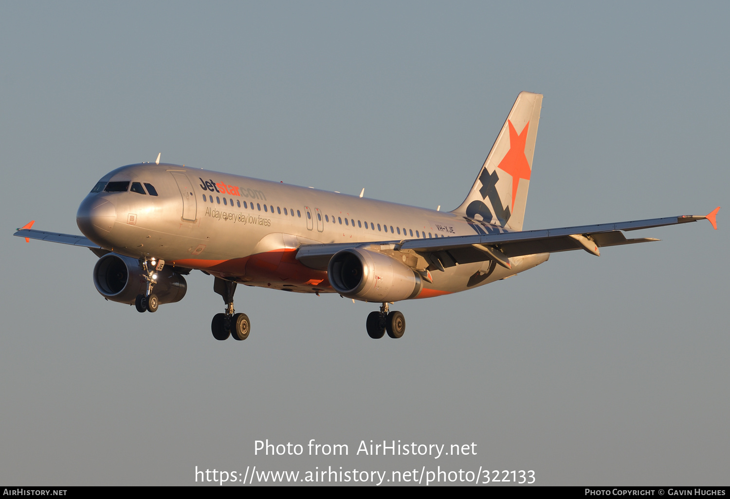 Aircraft Photo of VH-XJE | Airbus A320-232 | Jetstar Airways | AirHistory.net #322133