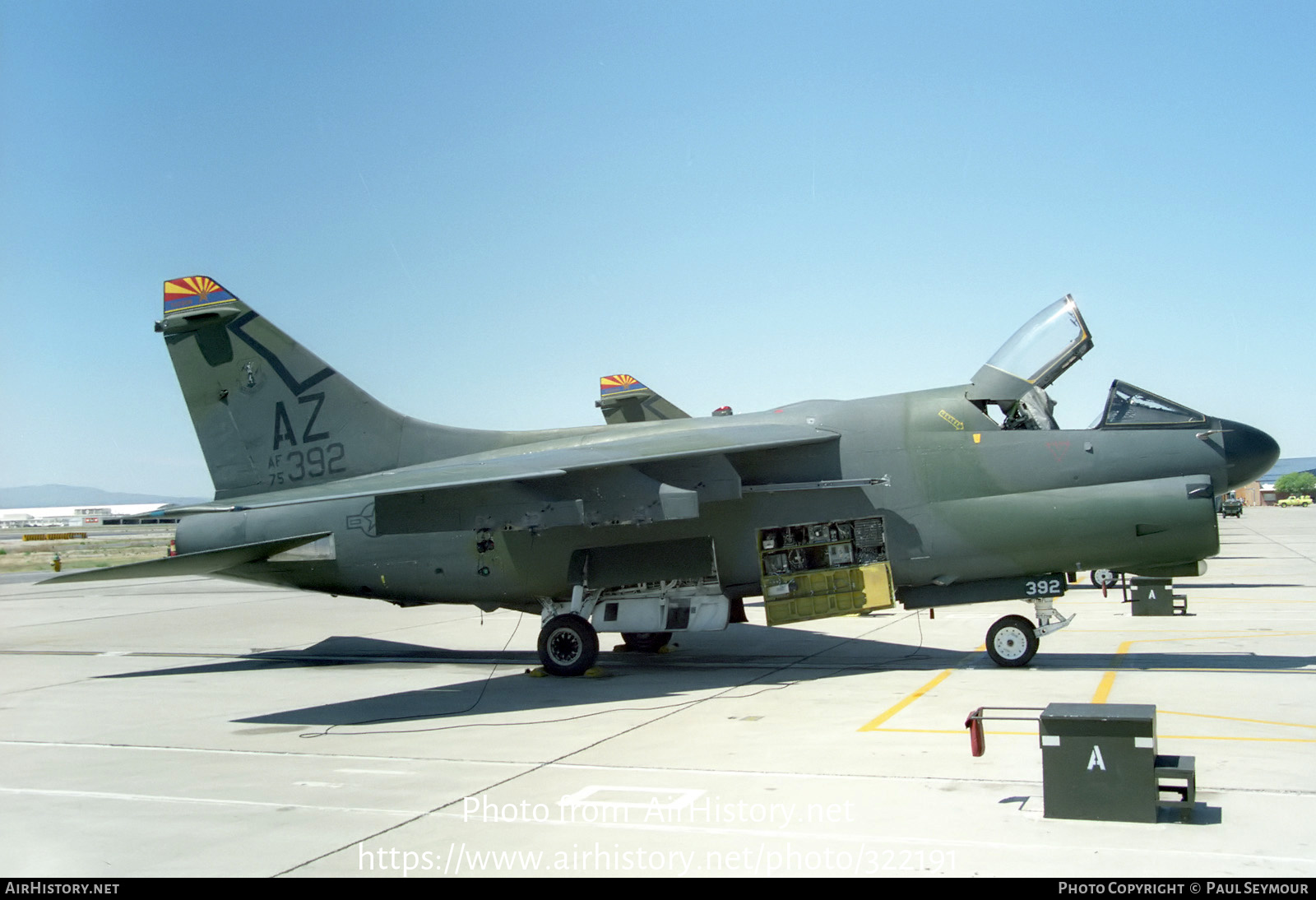 Aircraft Photo of 75-0392 / AF75-392 | Vought A-7D Corsair II | USA - Air Force | AirHistory.net #322191