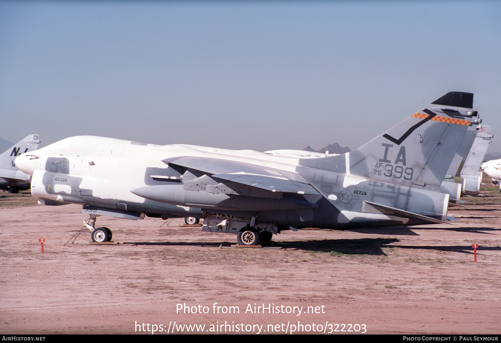 Aircraft Photo of 75-0399 / AF75-399 | Vought A-7D Corsair II | USA - Air Force | AirHistory.net #322203