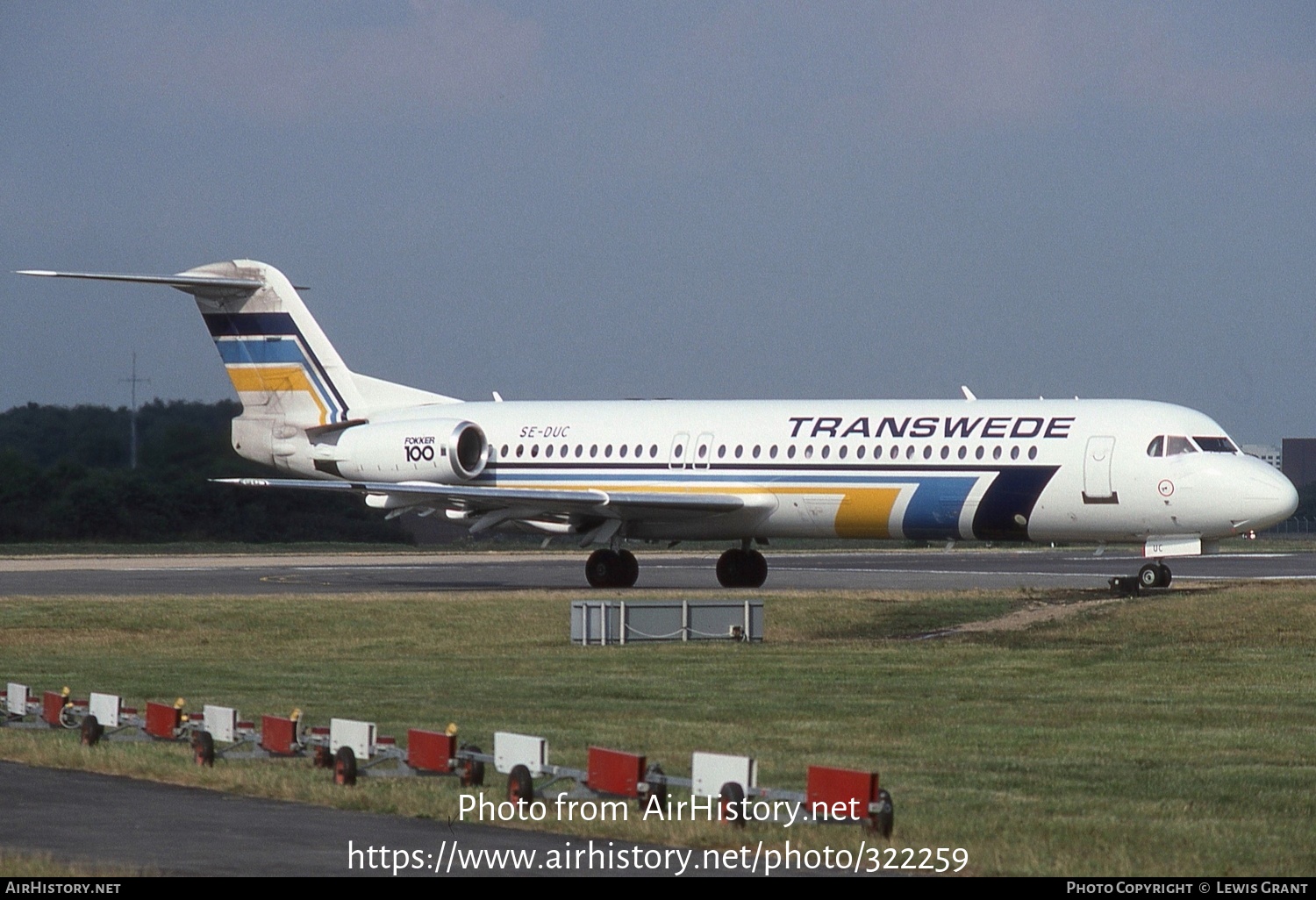 Aircraft Photo of SE-DUC | Fokker 100 (F28-0100) | Transwede Airways | AirHistory.net #322259