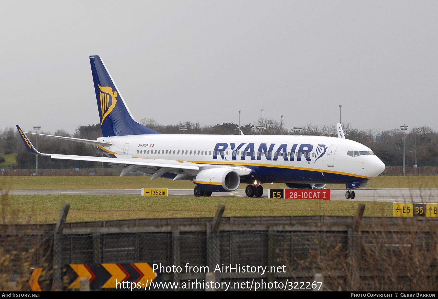 Aircraft Photo of EI-ENR | Boeing 737-8AS | Ryanair | AirHistory.net #322267