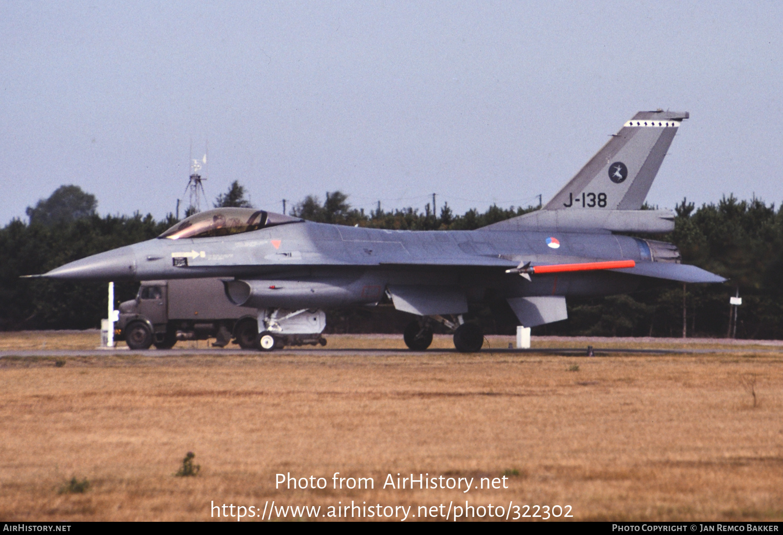 Aircraft Photo of J-138 | General Dynamics F-16A Fighting Falcon | Netherlands - Air Force | AirHistory.net #322302