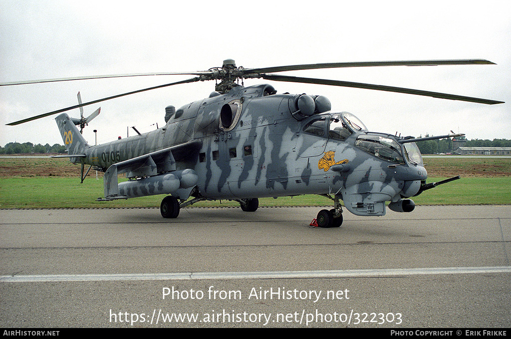 Aircraft Photo of 0705 | Mil Mi-24V | Czechia - Air Force | AirHistory.net #322303