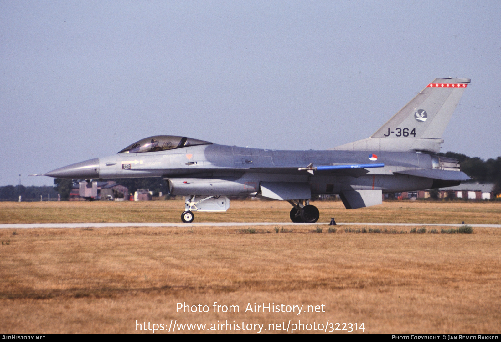 Aircraft Photo of J-364 | General Dynamics F-16A Fighting Falcon | Netherlands - Air Force | AirHistory.net #322314