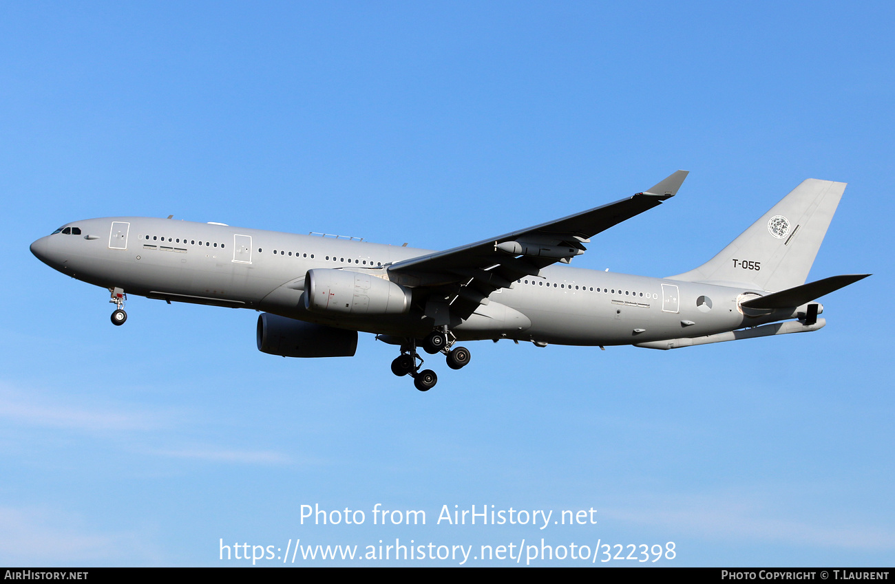 Aircraft Photo of T-055 | Airbus A330-243MRTT | Netherlands - Air Force | AirHistory.net #322398