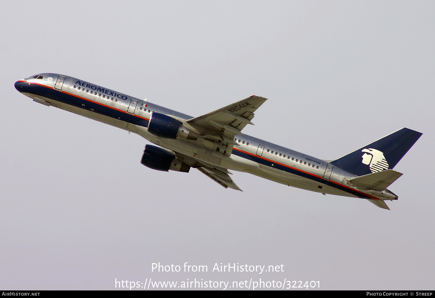 Aircraft Photo of N804AM | Boeing 757-2Q8 | AeroMéxico | AirHistory.net #322401