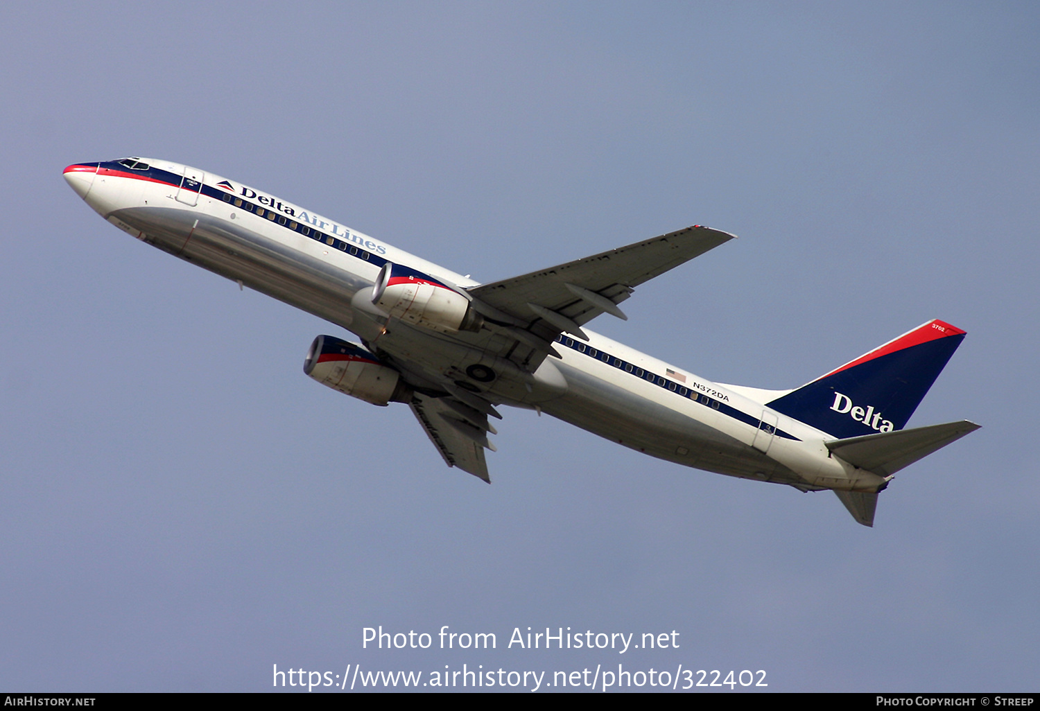 Aircraft Photo of N372DA | Boeing 737-832 | Delta Air Lines | AirHistory.net #322402