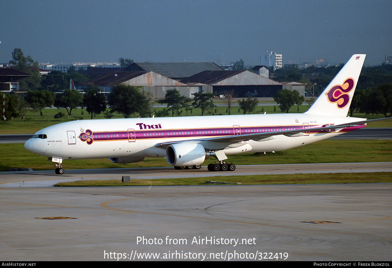 Aircraft Photo of HS-TJC | Boeing 777-2D7 | Thai Airways International | AirHistory.net #322419