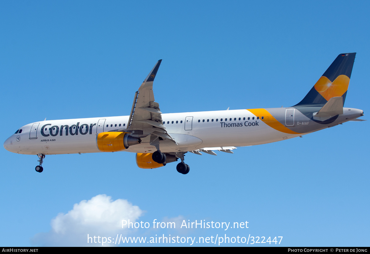 Aircraft Photo of D-AIAF | Airbus A321-211 | Condor Flugdienst | AirHistory.net #322447