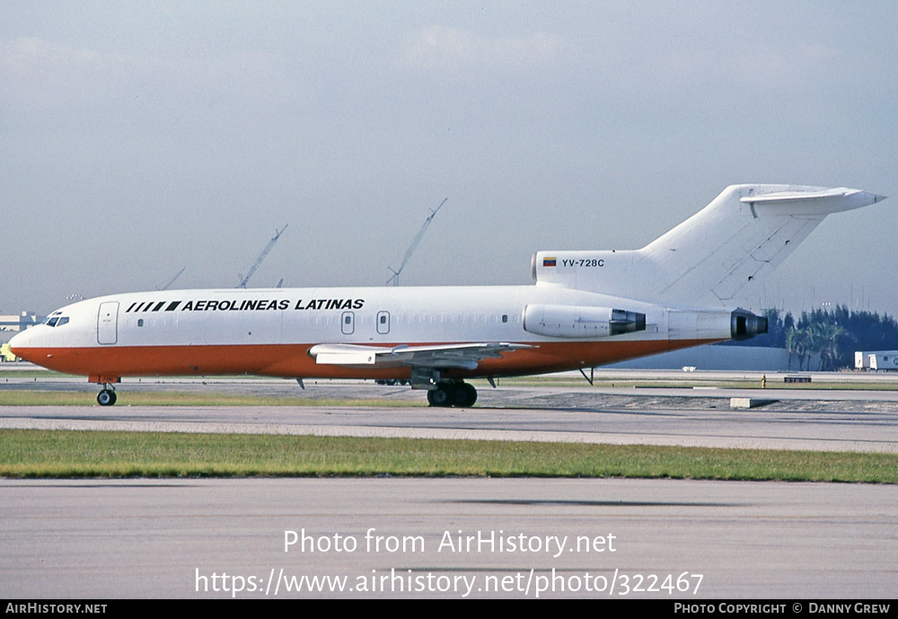 Aircraft Photo of YV-728C | Boeing 727-25(F) | Aerolíneas Latinas | AirHistory.net #322467