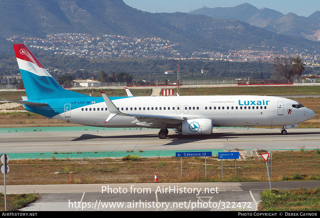 Aircraft Photo of LX-LGV | Boeing 737-8C9 | Luxair | AirHistory.net #322472