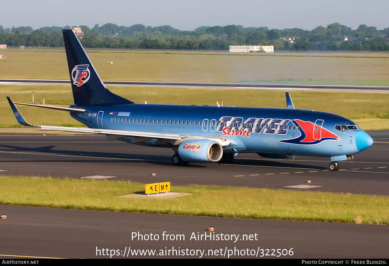 Aircraft Photo of HA-LKE | Boeing 737-86Q | Travel Service | AirHistory.net #322506