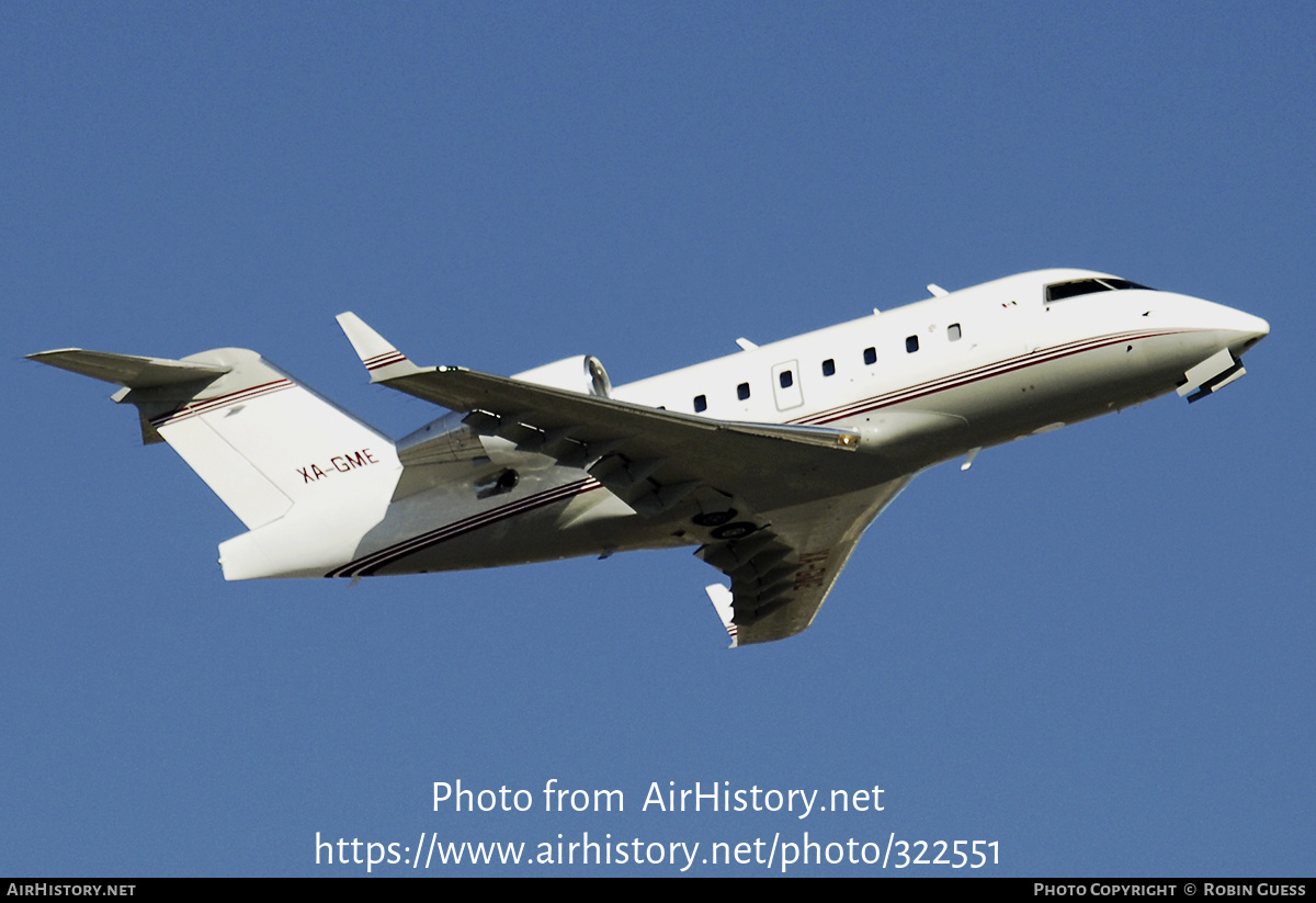 Aircraft Photo of XA-GME | Canadair Challenger 601-3A (CL-600-2B16) | AirHistory.net #322551